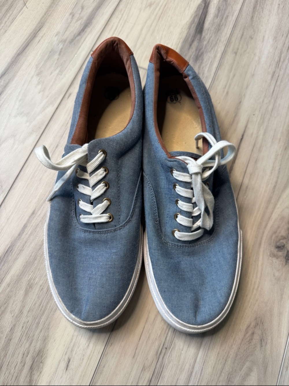 Men’s Route 66 blue canvas sneakers
